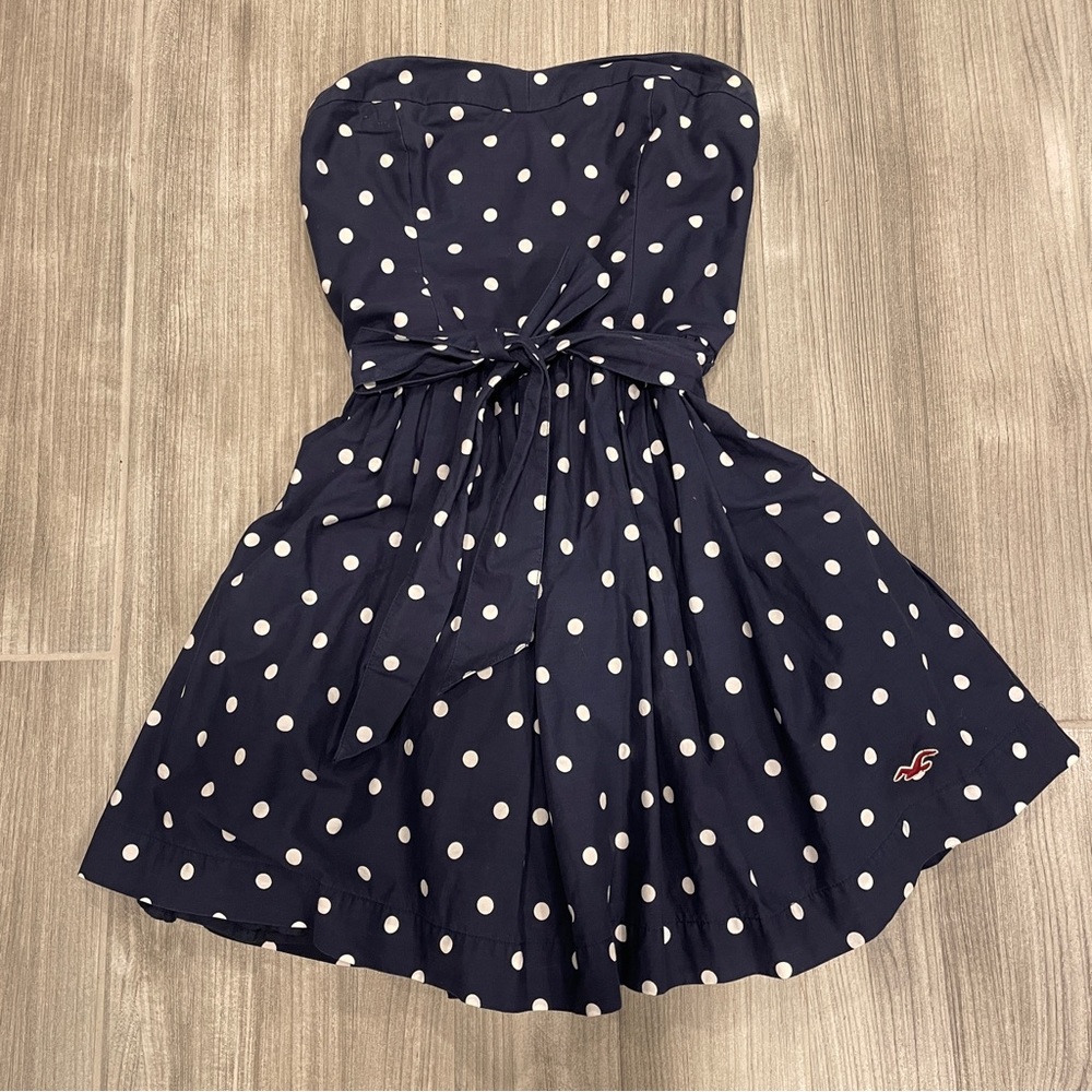 Hollister Strapless Polka Dot Dress